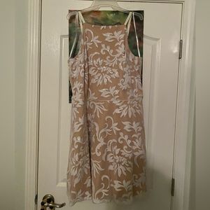 Nude High neck Cocktail Dress